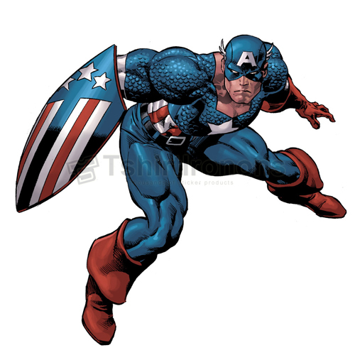 Captain America T-shirts Iron On Transfers N4468 - Click Image to Close